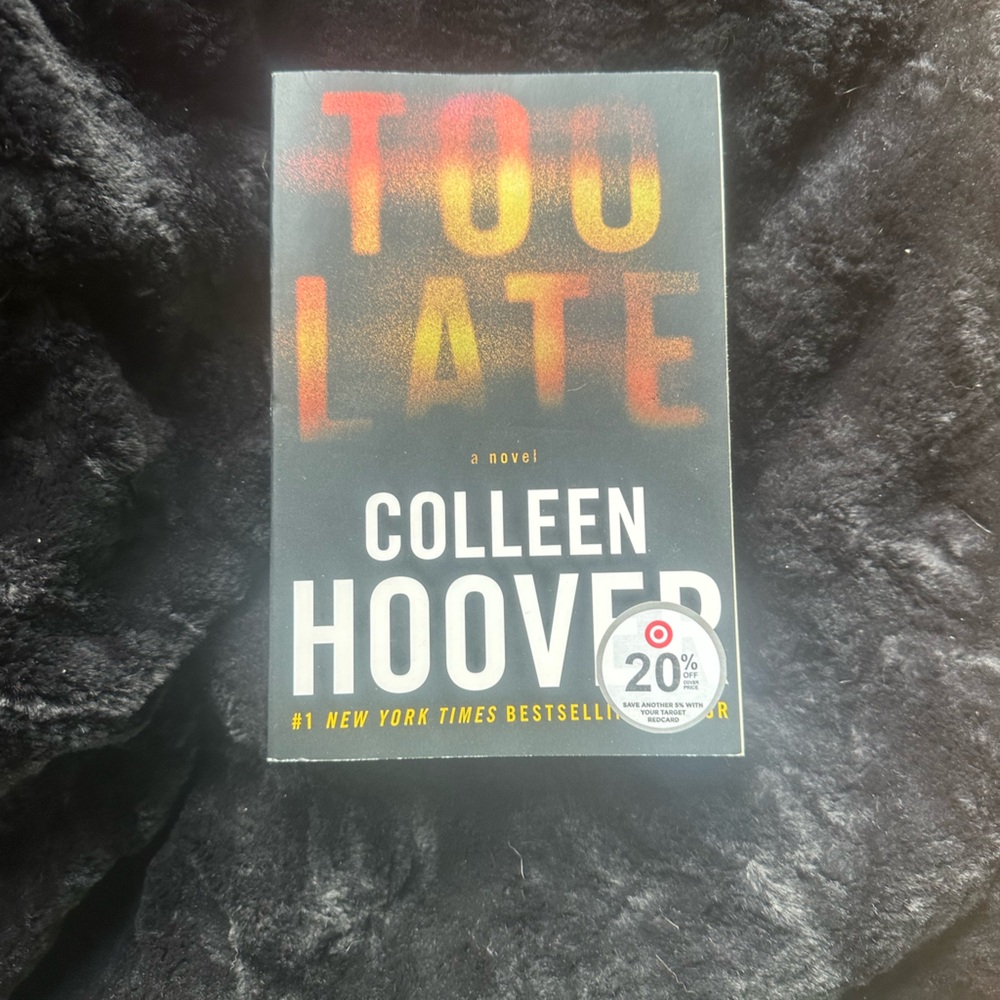 Colleen Hoover 'Too Late' Book